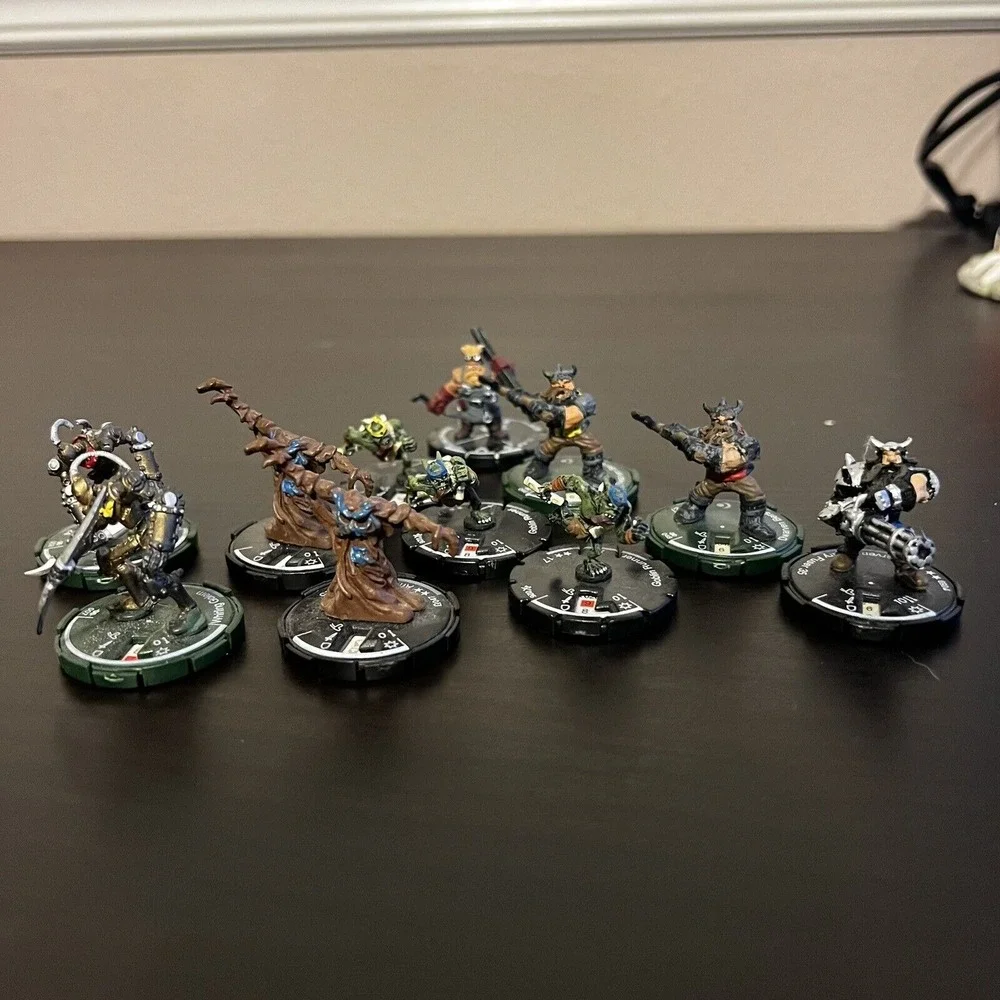 Mage Knight Goblin Runner Dwarven Golem Mud Lot of 11 D&D Pathfinder RPG 2003‎